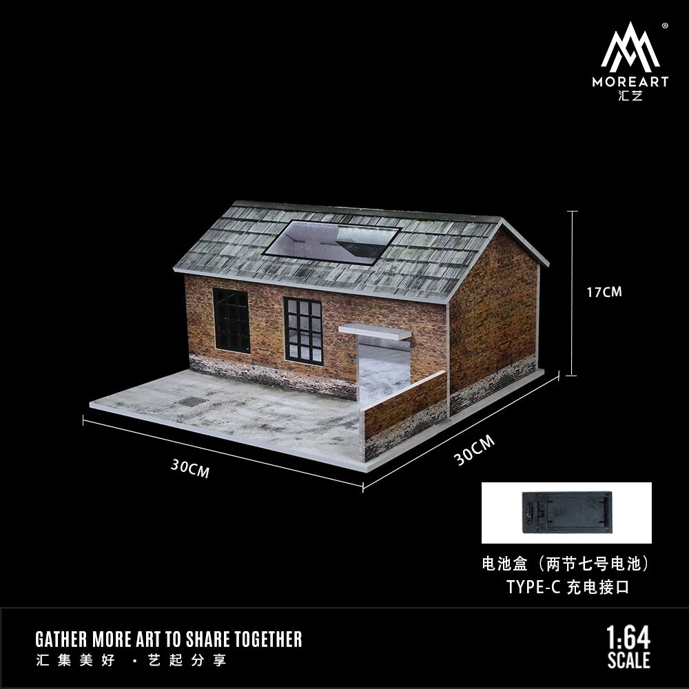 OLD FACTORY SCENE MODEL - MOREART 1:64