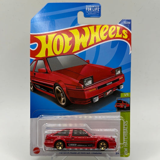 Toyota AE86 Sprinter Trueno HW Hatchbacks 1/5 Hotwheels 17/250 mainline 1:64