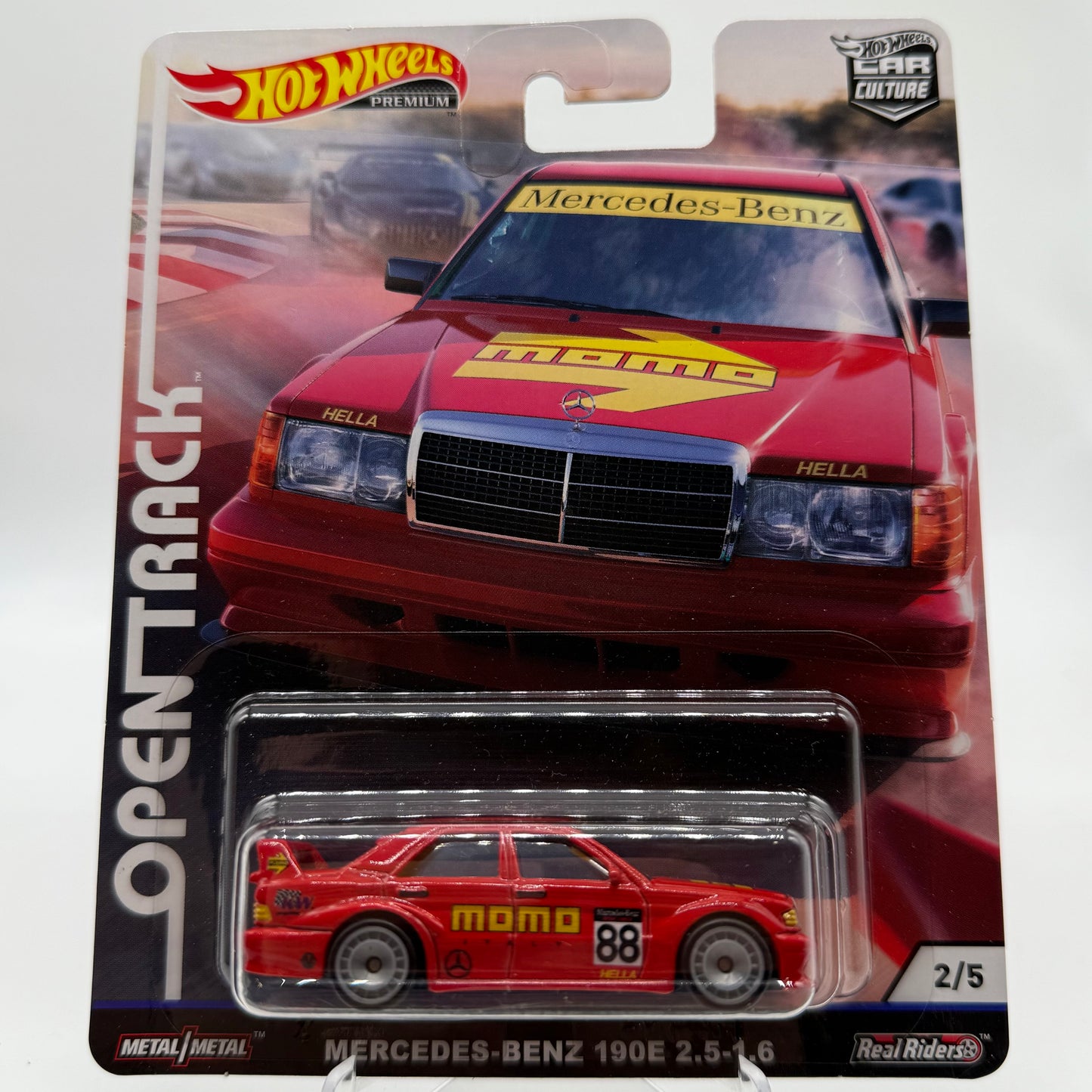 Mercedes-Benz 190E 2.5-1.6 OPEN TRACK 2/5 Hotwheels Premium Car Culture