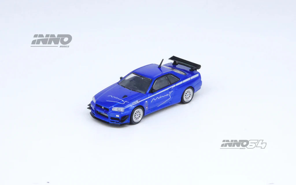 NISSAN SKYLINE GT-R (R34) V-SPEC TUNED BY "MINE'S" (BLUE) INNO64