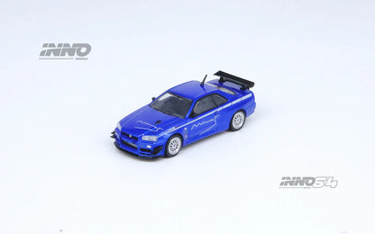 NISSAN SKYLINE GT-R (R34) V-SPEC TUNED BY "MINE'S" (BLUE) INNO64