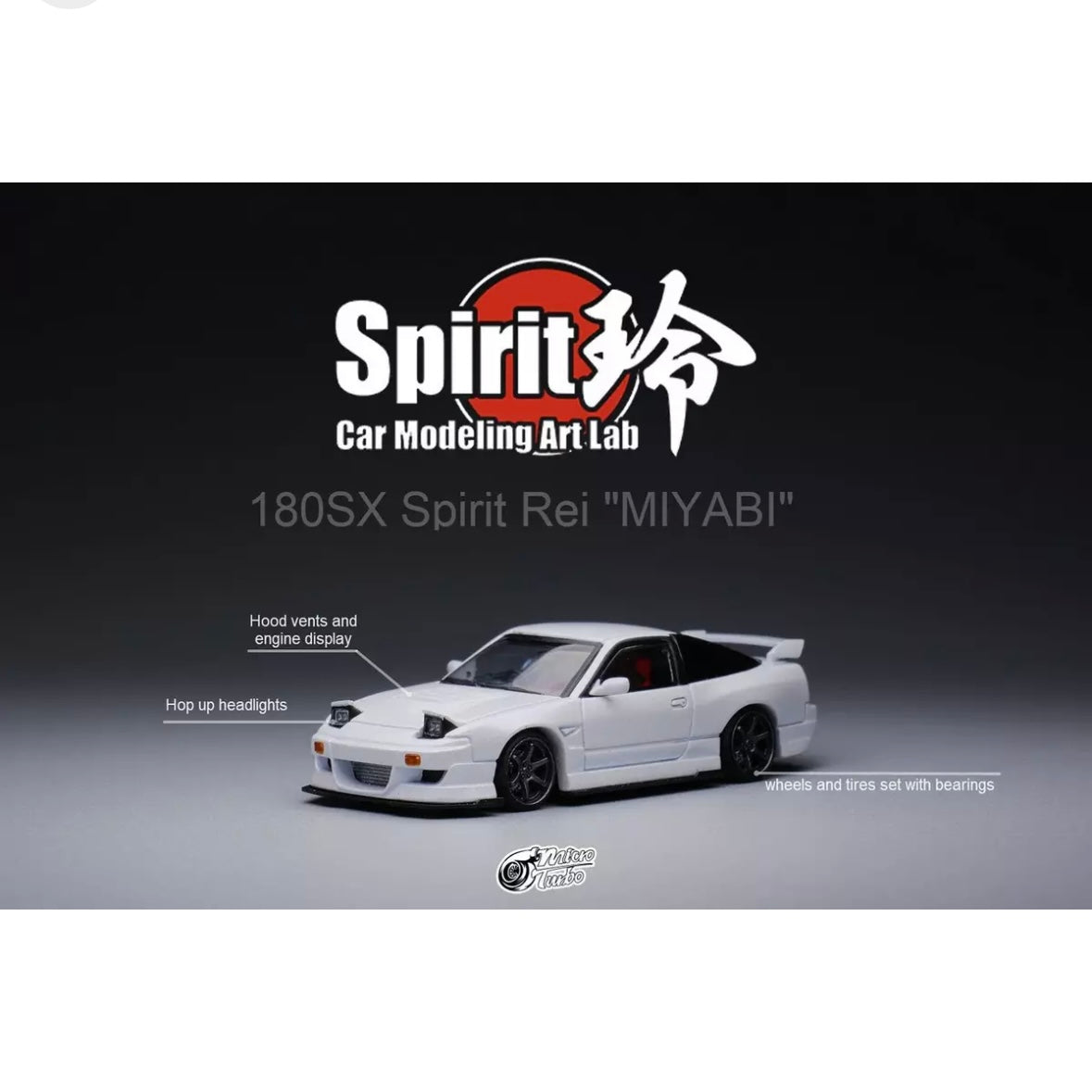 Custom 180SX Spirit Rei 'Miyabi' White Micro Turbo