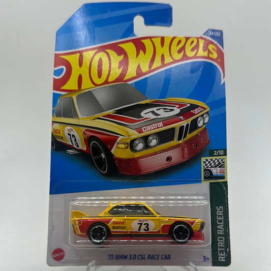 ‘73 BMW 3.0 CSL Race Car - Retro Racers 2/10 Hotwheels Mainline 34/250 *Check Condition*