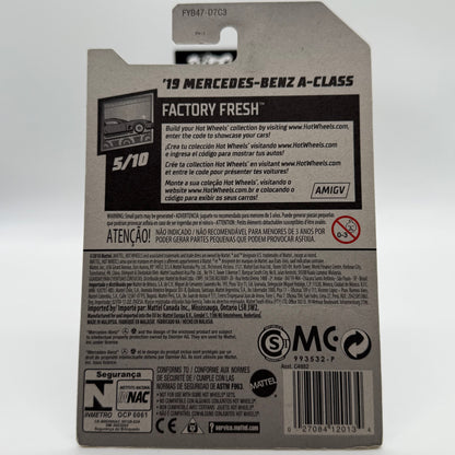 ‘19 Mercedes-Benz A Class FACTORY FRESH 5/10 Hotwheels Mainline 201/250
