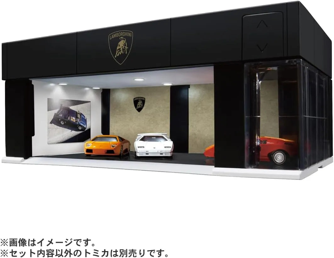 Premium Garage Lamborghini Edition ELECTRIC DOORS Takara Tomy Tomica