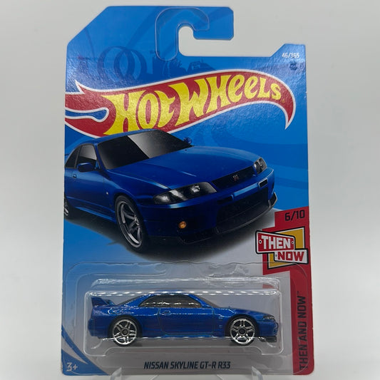 Nissan Skyline GT-R R33 Blue - Then and Now 6/10 Hotwheels Mainline 46/365