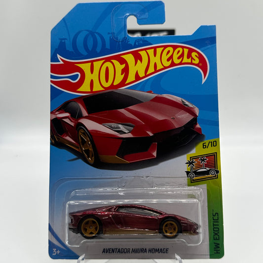 Aventador Miura Homage *STH* Super Treasure Hunt - HW Exotics 6/10 Hotwheels Mainline