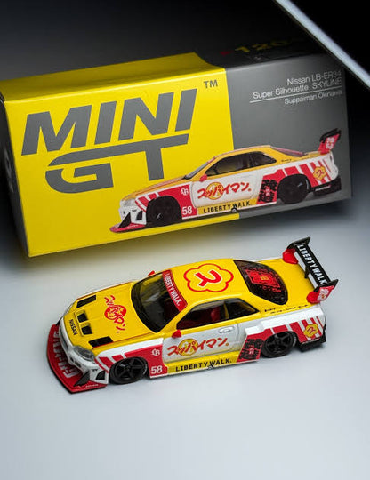 Nissan LB-ER34 Super Silhouette Skyline Suppaiman Okinawa - Mini GT MGT01204-R