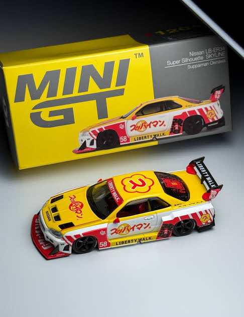Nissan LB-ER34 Super Silhouette Skyline Suppaiman Okinawa - Mini GT MGT01204-R