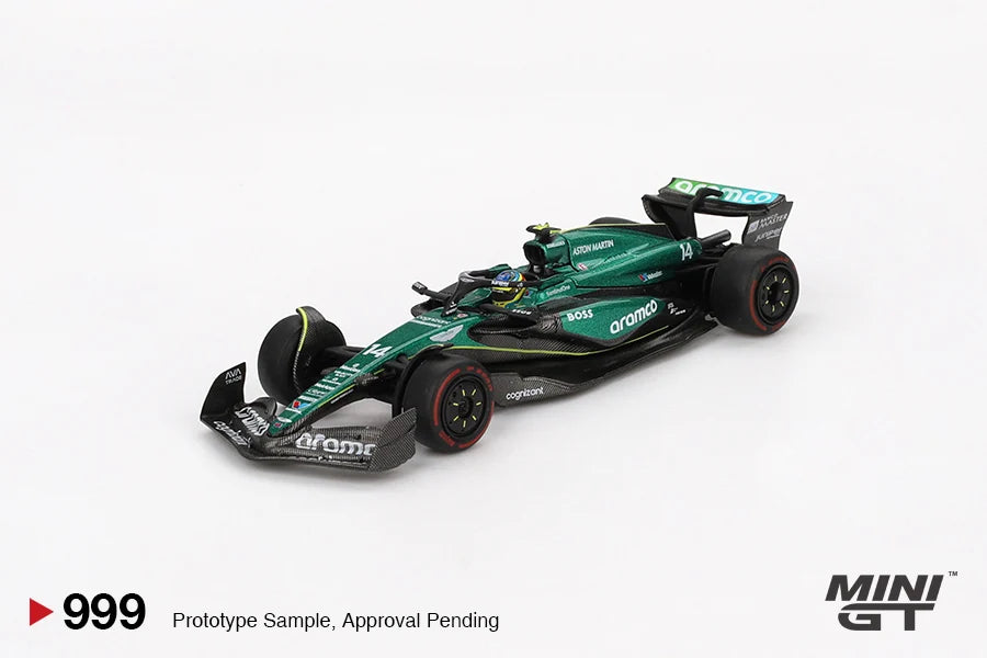 2024 FERNANDO ALONSO BAHRAIN GP) #14 ASTON MARTIN  - MINI GT F1 1:64