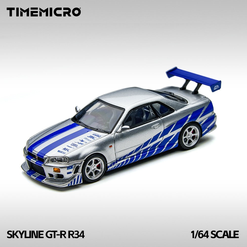 Paul Walker Nissan Skyline R34 FAST & FURIOUS - Time Micro 1:64