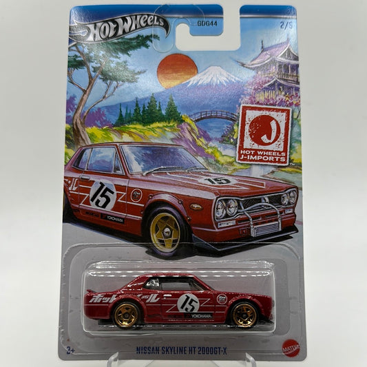 Nissan Skyline HT 2000GT-X HW-J Imports 2/5 Hotwheels Mainline Themed