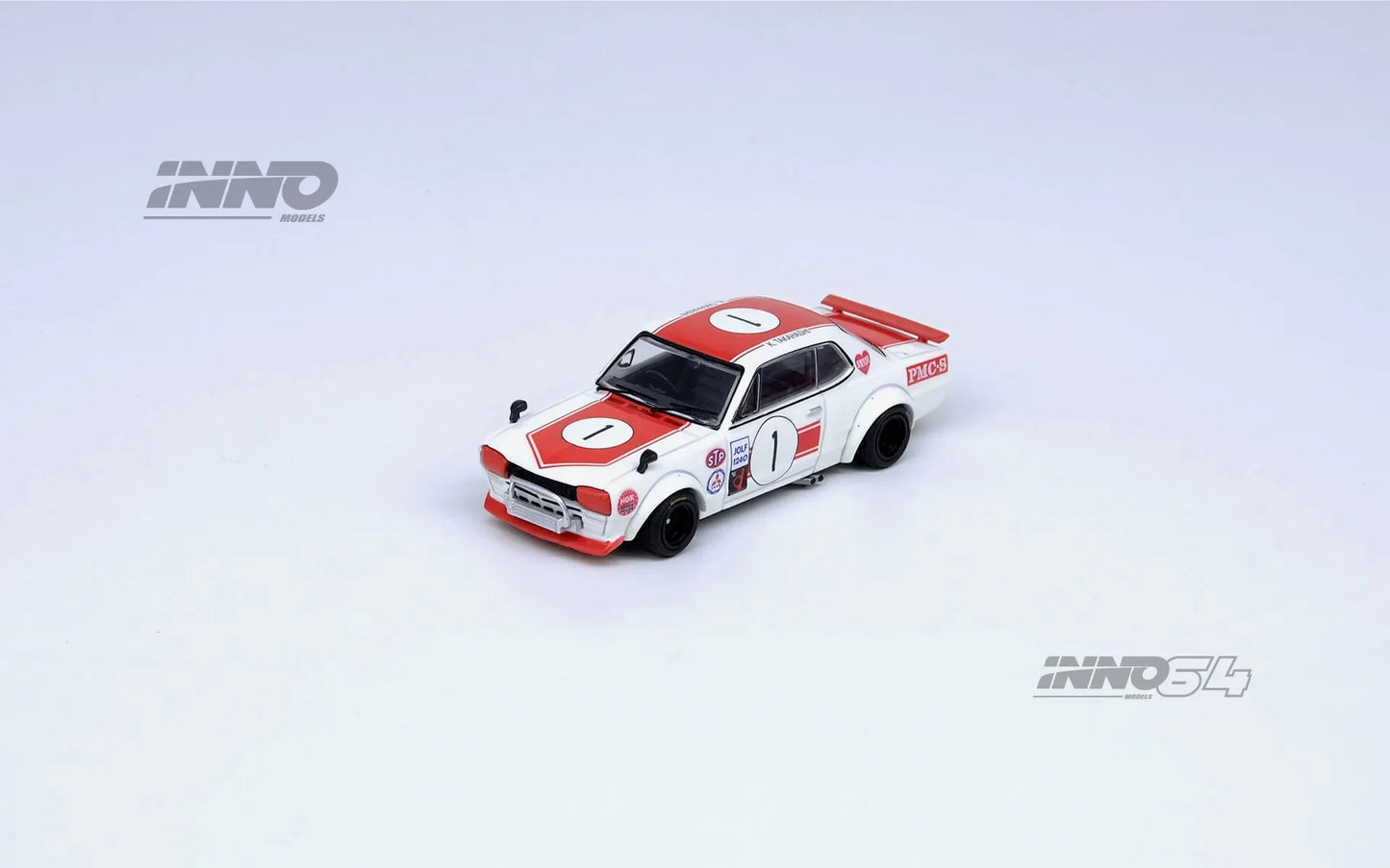 Nissan Skyline 2000 GT-R KPGC10 #1 1:64 – INNO64 Takahashi Kunimitsu Fuji Masters 1971