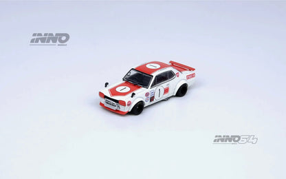 Nissan Skyline 2000 GT-R KPGC10 #1 1:64 – INNO64 Takahashi Kunimitsu Fuji Masters 1971