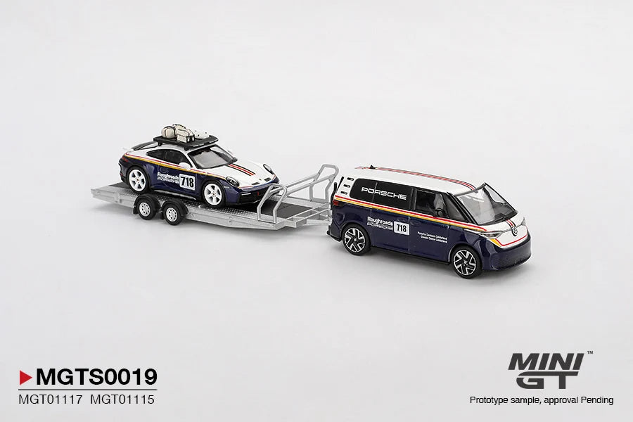 PORSCHE 911 DAKAR #718 (ROUGHROADS / VOLKSWAGEN ID SET) - MINI GT MGTS0019