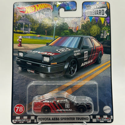 Toyota AE86 Sprinter Trueno Boulevard #78 Hotwheels Premium