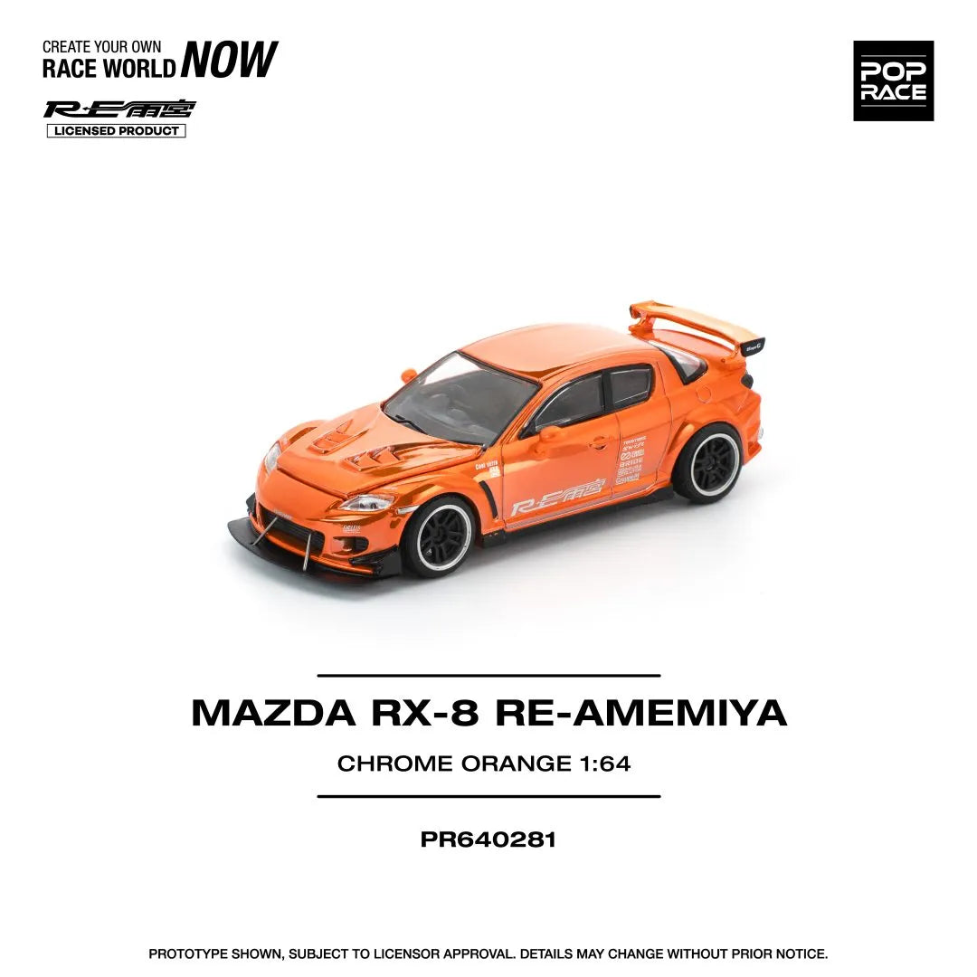 Mazda RX-8 RE-AMEMIYA Chrome Orange – POP RACE PR64-0281