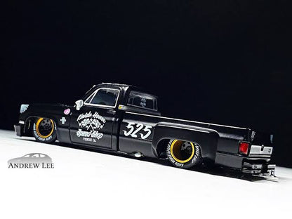 CHEVROLET SILVERADO DUALLY HOT ROD V1 (SPEED SHOP BLACK) KAIDO HOUSE X MINI GT