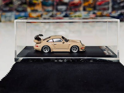 Porsche 964 RWB GTSHOW *Limited to 500pcs* Widebody Beige - Time Micro 1:64