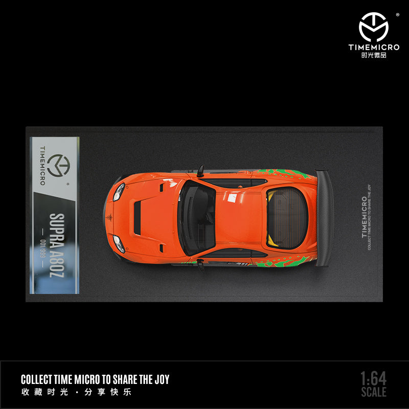 Toyota Supra A80Z Paul Walker Version TM 1:64 Orange *LIMITED TO 999pcs*