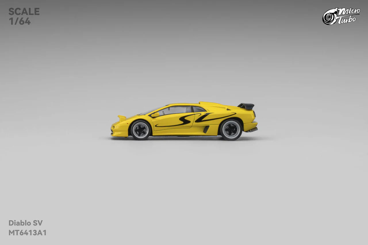 Custom Diablo SV (Metallic Yellow) - Micro Turbo 1:64