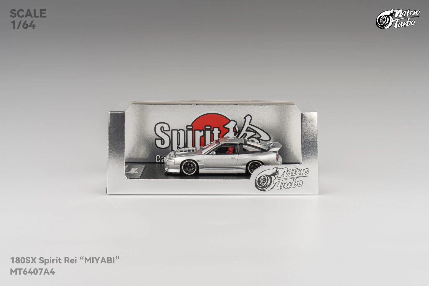 Custom 180SX (Metalic Silver) Microturbo - 1/64