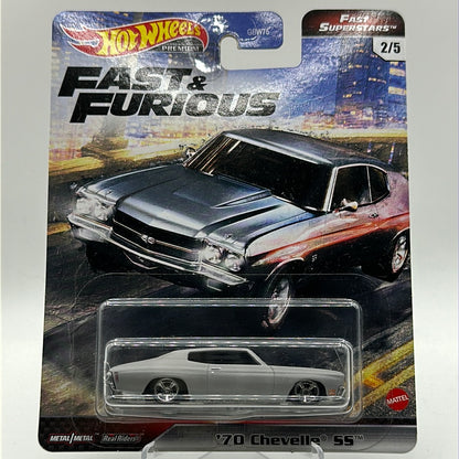 ‘70 Chevelle SS - FAST & FURIOUS (Fast Superstars) 2/5 Hotwheels Premium *Cracked Blister*