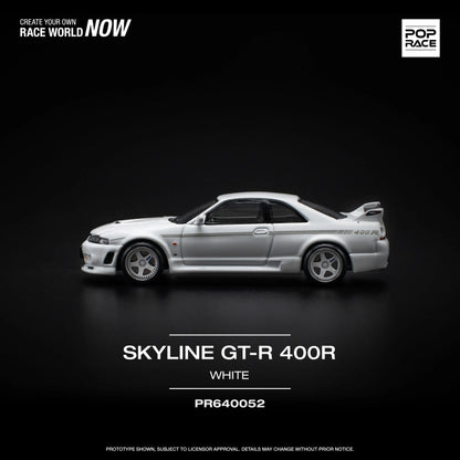 Nissan GT-R R33 Nismo 400R White – PR64-0052 POP RACE