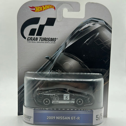 2009 Nissan GT-R Black - Gran Turismo 5/5 Hotwheels Premium 2016 Release