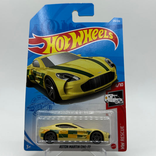 Aston Martin One-77 HW Rescue 4/10 Hotwheels Mainline 215/250