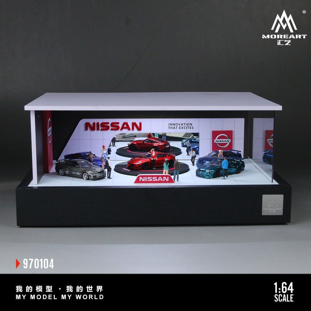 Nissan Rotating Booth Exhibition Hall - MoreArt 1/64 Scale