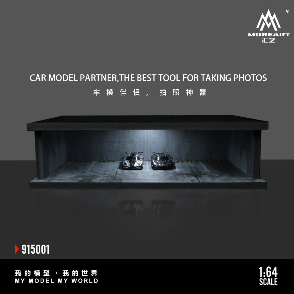 UNDERGROUND PARKING GARAGE SCENE - MOREART 1:64