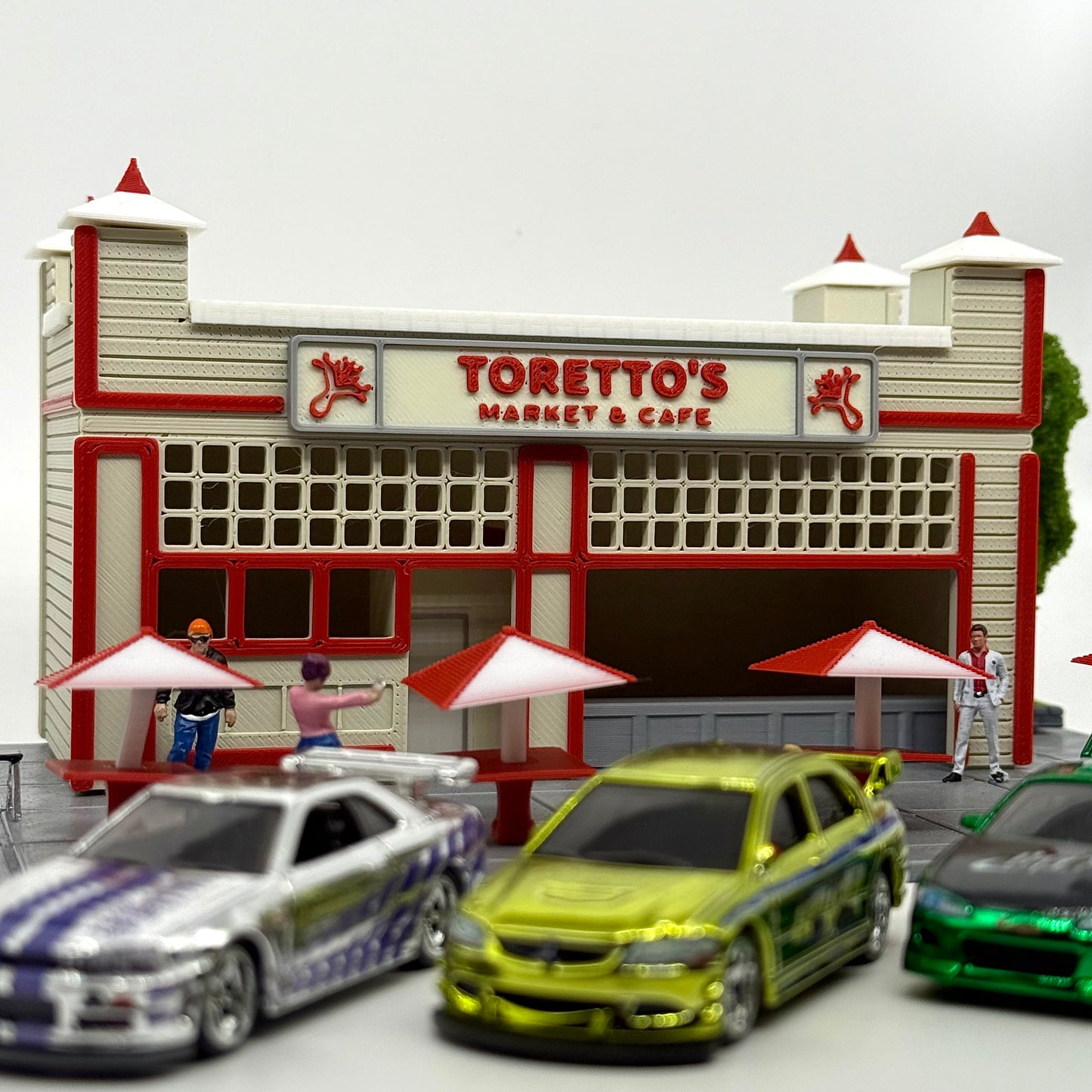 Toretto’s Market Cafe Diorama (FAST & FURIOUS) 1:64 Scale * Assembly Required*