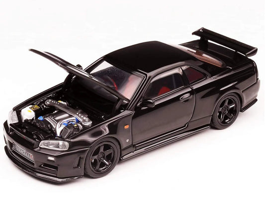 Nissan Skyline GT-R R34 Z-Tune Black Pearl - MotorHelix 1:64
