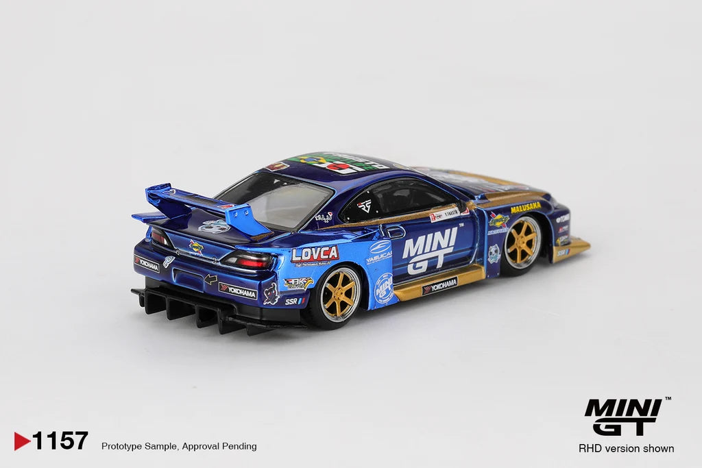 2025 FORMULA DRIFT (#555 NISSAN LB-SUPER SILHOUETTE S15 SILVIA) - MINI GT 1:64