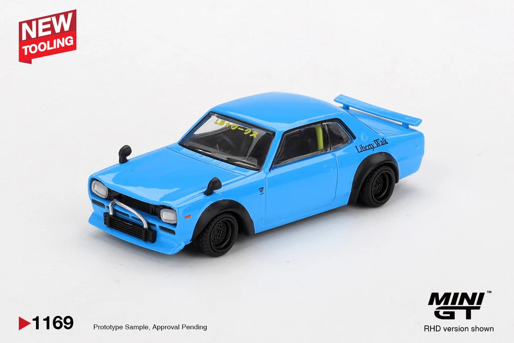 NISSAN LB-WORKS HAKOSUKA (BABY BLUE) - MINI GT MGT01169
