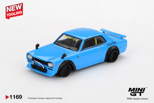 NISSAN LB-WORKS HAKOSUKA (BABY BLUE) - MINI GT MGT01169