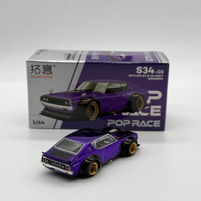 Pop Race XCARTOY Takui 1/64 Skyline Kenmeri China Limited