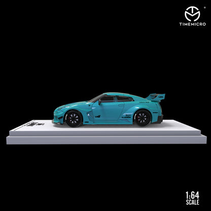 Nissan R35 LBWK Liberty walk GTR3.0 (Tiffany Blue) - LIMITED TO 999pcs TimeMicro 1:64