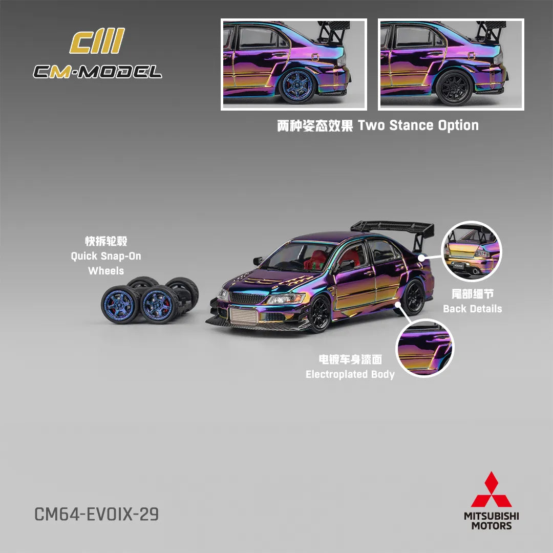 Mitsubishi Lancer Evo IX Widebody Chrome – CM64-Evoix-29