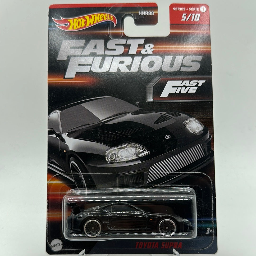 Toyota Supra Black 5/10 (FAST & FURIOUS) Series 1 Hotwheels Mainline Themed