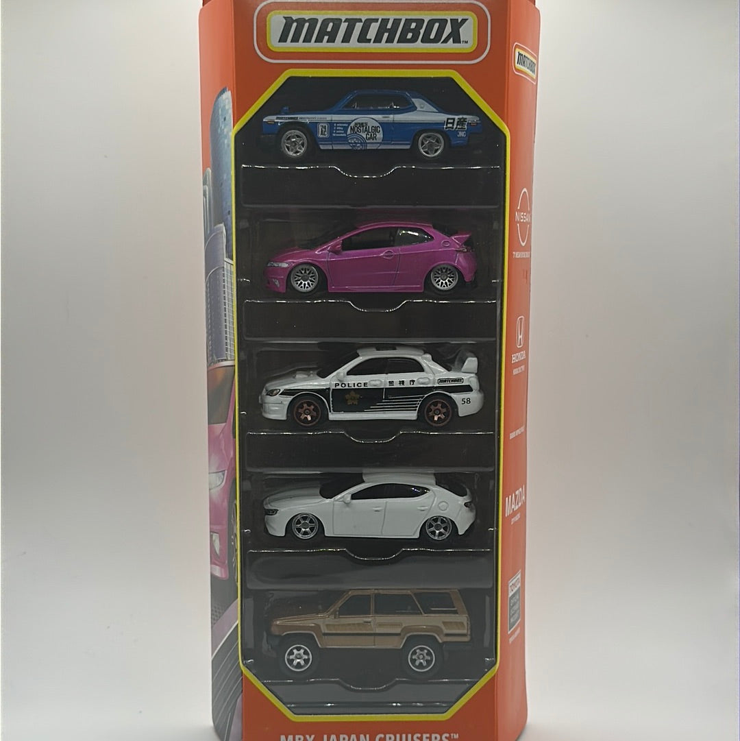 HVM CUSTOM - MBX JAPAN CRUISERS 5pk (Wheel Swapped) Matchbox