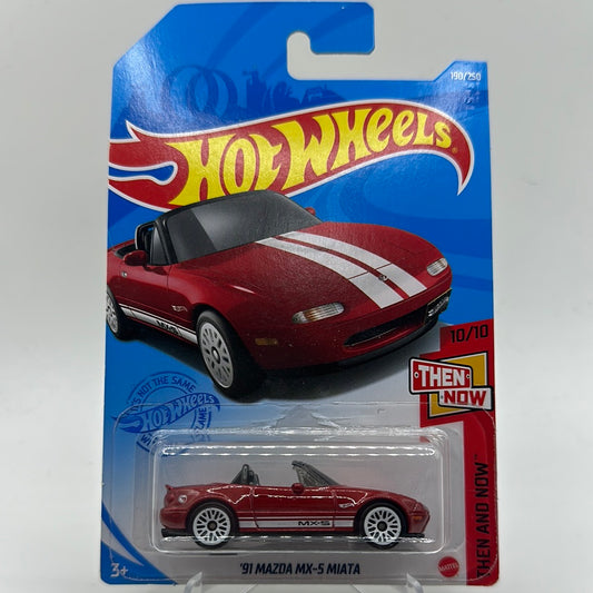 ‘91 Mazda MX-5 Miata *TH* Treasure Hunt - Then and Now 10/10 Hotwheels Mainline 190/250