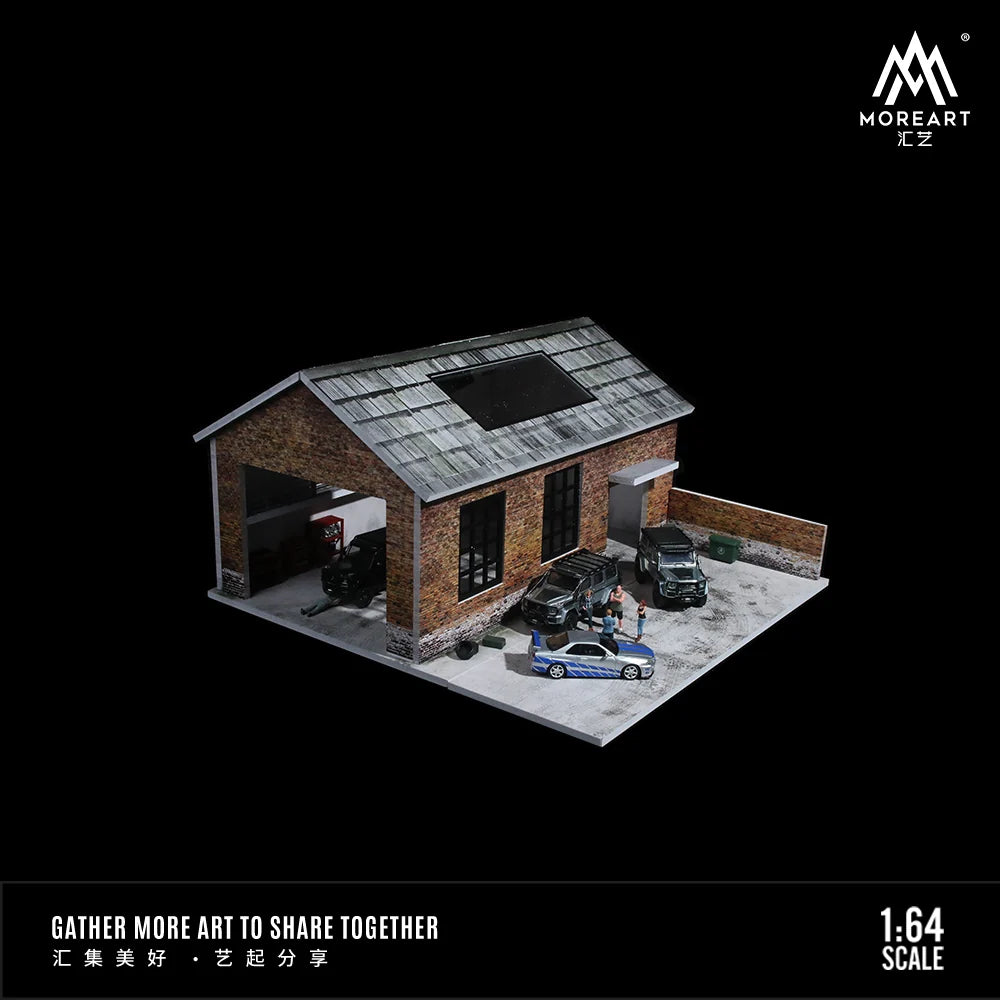 OLD FACTORY SCENE MODEL - MOREART 1:64