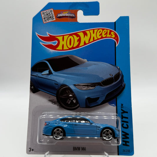 BMW M4 (Blue) - HW City 24/250 Hotwheels Mainline 2013 Release