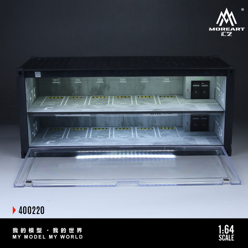 Underground Parking Garage Shipping Container - MoreArts 1:64