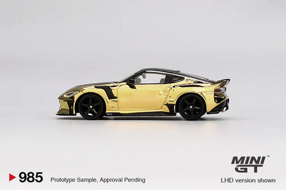NISSAN Z VEILSIDE FZ400 (GOLD CHROME) *LHD* Left Hand Drive - MiniGT 1:64