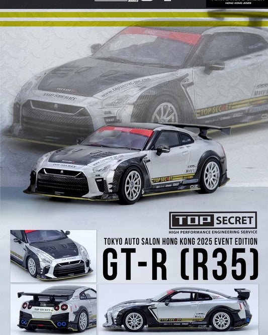 NISSAN GT-R (R35) TOP SECRET (SILVER/CARBON) TAS HK EXPO INNO64