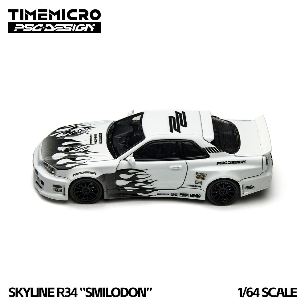 Nissan GTR R34 "Smilodon" Black & White - TimeMicro × PSC DESIGN