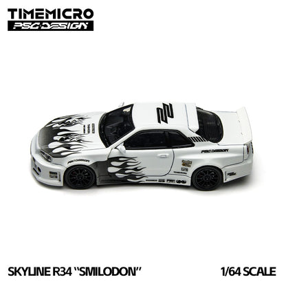 Nissan GTR R34 "Smilodon" Black & White - TimeMicro × PSC DESIGN